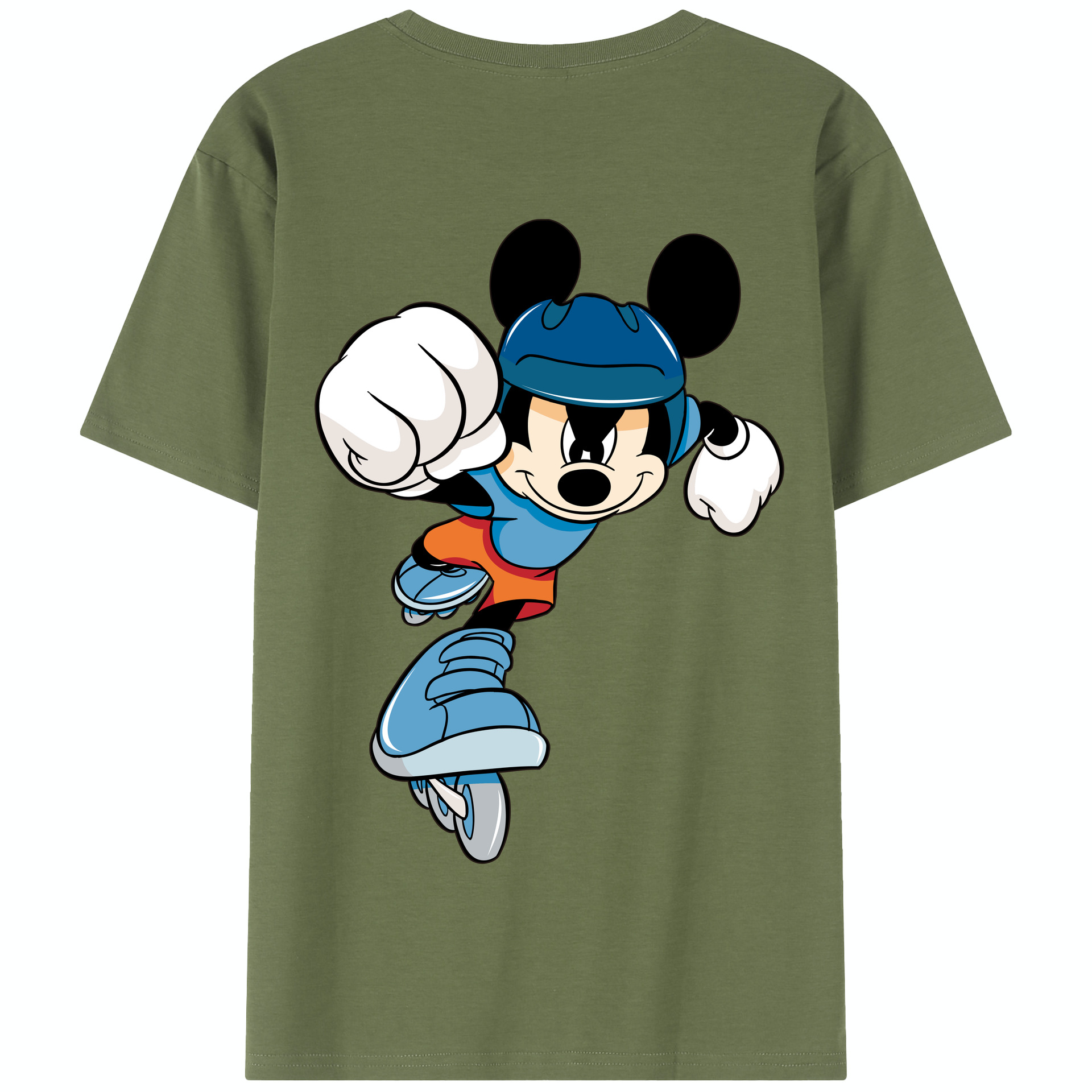 （画像用） ミッキーマウス Mickey Mouse 綿100％半袖Tシャツ（背面プリント）